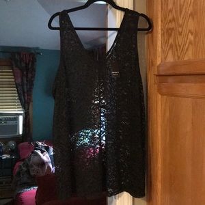 Torrid black lace v-neck tank size 3. Brand new
